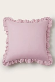 Saténová obliečka na vankúš RUFFY PREMIUM púdrová Rozmer: 50x70 cm