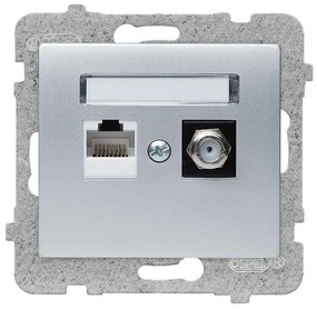 Sieťová a Anténová Zásuvka F GPKA-D/M.SR RJ45 Sigma