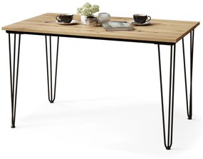 HAIRPIN dub artisan, loftový stôl do kuchyne, jedálne a obývacej izby
