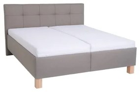 Čalúnená posteľ s úložným priestorom bez matraca MARIA 160x200 cm taupe