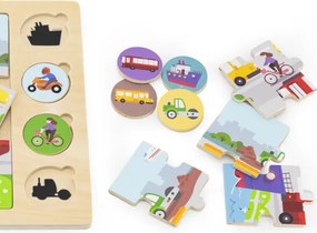 Puzzle súprava Viga 44742 - dopravné prostriedky