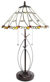 Stolná lampa Tiffany Onea - Ø 41*68 cm E27/max 2*60W