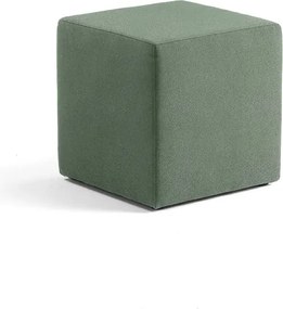 Taburet CASUAL, 500x500 mm, látka CURA, tmavozelená