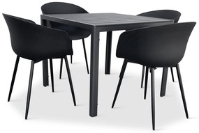 Záhradný jedálenský set Viking M + 4x stolička Rikke