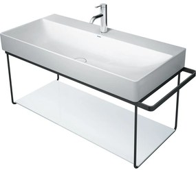 DURAVIT DuraSquare sklenená polička pre kovové podstavce 003103 a 003104, 970 x 380 x 8 mm, biela, 0099658300