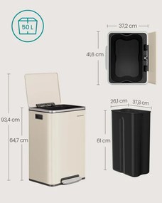 Odpadkový kôš 50 l LTB595A02