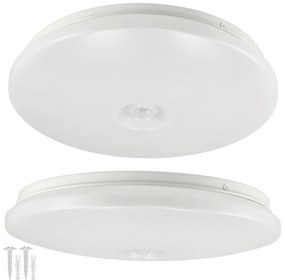 BERGE Stropný panel LED 24W CLIO, okrúhly, s pohybovým a súmrakovým senzorom