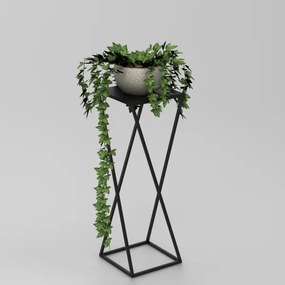 Stojan na kvety 70x24 cm čierna