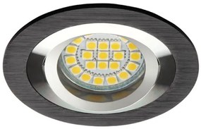 KANLUX OLLEN O50 stropný reflektor, 1xGX5.3, 50W, 9,2cm, okrúhly, čierny