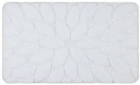 Kúpeľňový koberček SUPREME STONES kamienky, biely