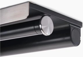 Nástenný plastový držiak na papierové utierky v striebornej farbe RollGrip – Joseph Joseph