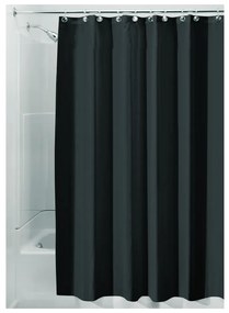 Čierny sprchový záves iDesign, 200 x 180 cm