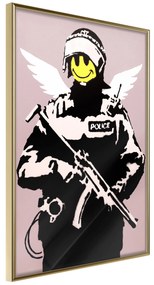 Artgeist Plagát - Policeman [Poster] Veľkosť: 20x30, Verzia: Čierny rám s passe-partout