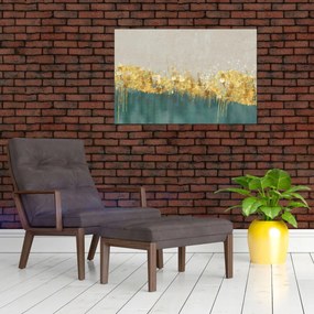 Obraz - Textúra so zlatým dekorom (90x60 cm)