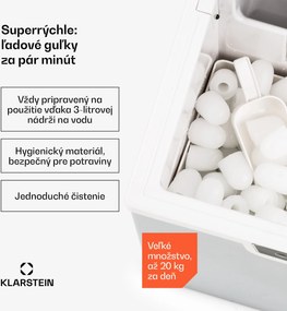 Klarstein Icefestival Bullet, výrobník ľadu, 195 W, nádrž 1,9 l, 20 kg/24 h