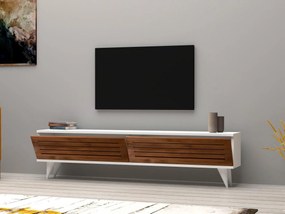 TV stolík/skrinka Vukaki (orech + biela) . Vlastná spoľahlivá doprava až k Vám domov. 1095186