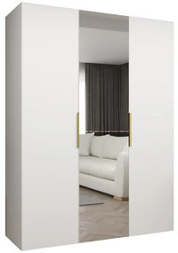 Skriňa Marbella II 150 biela/zlatá