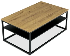 Autronic - Stůl konferenční, MDF deska s dekorem divoký dub, černý kov. - CT-644 OAK