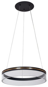 Toolight Toolight, LED závesné svietidlo 40cm APP1191-CP, čierna-zlatá, OSW-40022