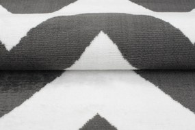 TA Koberec C437A TMAVO SIVÁ/BIELA BALI PP Rozmer: 180x250 cm