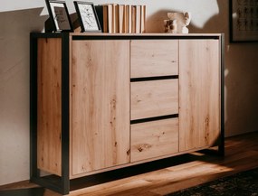 Komoda so zásuvkami Denver, dub artisan/antracit