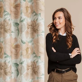 ZÁVES NA KRÚŽKOCH KARLA 140X250 CM VZOROVANÁ