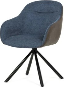 Jedálenská stolička Autronic 58x81 cm modrá látka DCH-Y1143 BLUE2