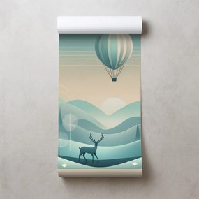 Tapeta snová krajina s balónom