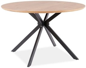 Jedálenský stôl Amee (dub + čierna) (pre 4 osoby). Vlastná spoľahlivá doprava až k Vám domov. 1049909