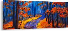 Obraz jesenného lesa (120x50 cm)