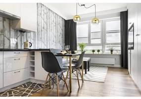 Závesné svietidlo Bergen Gold Spider, 2x zlaté/transparentné sklenené tienidlo (fi 15cm)