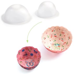 Vyrob si sám - papierové misky ružové