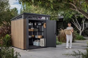 Záhradný domček Keter PENT Signature 7x7 Vertical hnedý, s podlahou