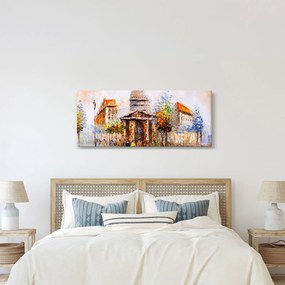 Obraz - Maľovaná mestská pamiatka (120x50 cm)