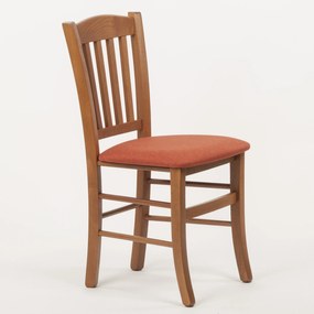 Stima Stolička VENETA s čalúneným sedákom Vyberte odtieň ->: Rustikál, Vyberte látku ->: LUX Terracotta 10