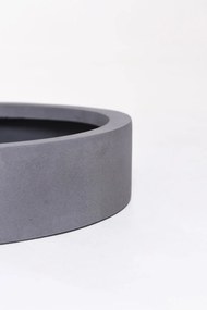 Miska na dekorácie CIRCULO, sklolaminát, Ø 40 cm, sivá
