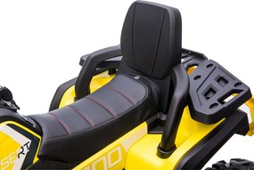 LEAN CARS Elektrická štvorkolka XMX607 LED MP3 žltá