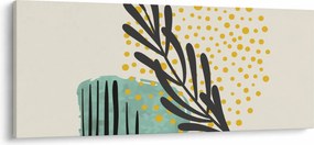 Obraz - Abstraktné listy N⁰3 (120x50 cm)