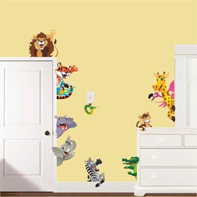 Samolepka na stenu "Zvieratká zo ZOO" 30x90 cm