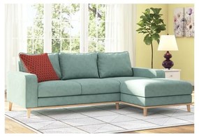 Tyrkysová rohová pohovka (pravý roh) Beata - Ropez