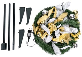 Aigostar - LED vonkajší vianočný stromček 100xLED/230V 1,5m IP44 biela/zlatá teplá biela