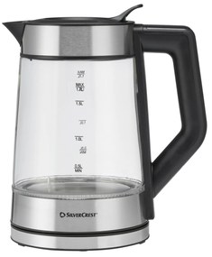 Silvercrest®  Sklenená rýchlovarná kanvica s digitálnym displejom Premium  (100395446)