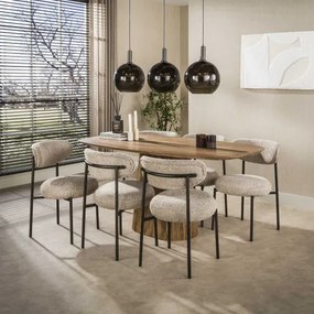 Jedálenský stôl 22-94 Wave 180x90cm Masív Drevo Mango  - Komfort-nábytok