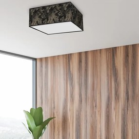 Stropné svietidlo SATINO 3xE27/60W/230V čierna/zlatá