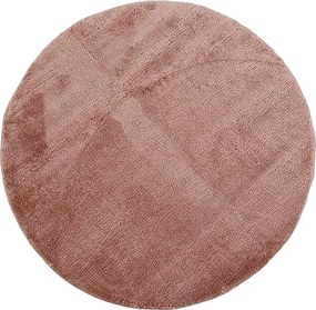 Okrúhly ružový koberec Plush Deluxe – hebký shaggy Rozmer: 80x80 cm