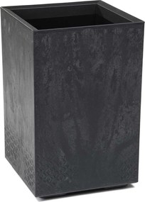 PLASTOVÝ KVETINÁČ NA KOLIESKACH BETONIQUE 60X40X40 CM IMITÁCIA BETÓNU ČIERNA