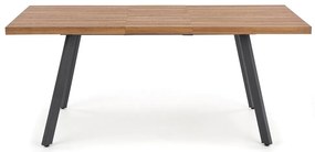 Jedálenský stôl Berlin 160 cm, orech medový / čierna