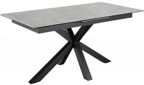 Jídelní rozkládací stůl Heaven 168/210 cm šedý/černý