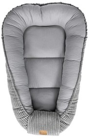 Sivé hniezdočko pre bábätko 55x83 cm – Meowbaby