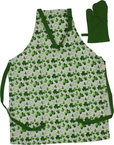 Home Elements Detská sada zástera a chňapka Štvorlístok